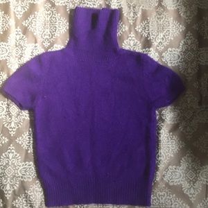 Sisley Of Italy 100% Wool Purple Sweater